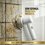 Escova de Limpeza Elétrica 5 em 1 -  PowerClean + FRETE GRÁTIS!