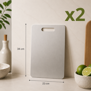 Tábua em Aço Inox 304 + Higiene na sua cozinha - ÚLTIMAS UNIDADES!