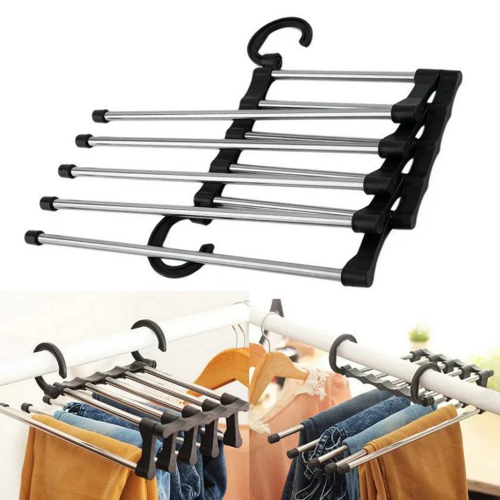 Kit 2 Cabides  Multiuso  5 em 1