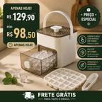 Dispenser de Gelo com Extrator – Chega de Torcer e Bater a Bandeja – Últimas Unidades!