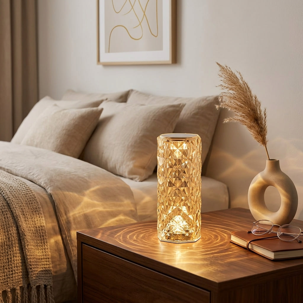 Luminária de Mesa 16 Cores - Aura Cristal