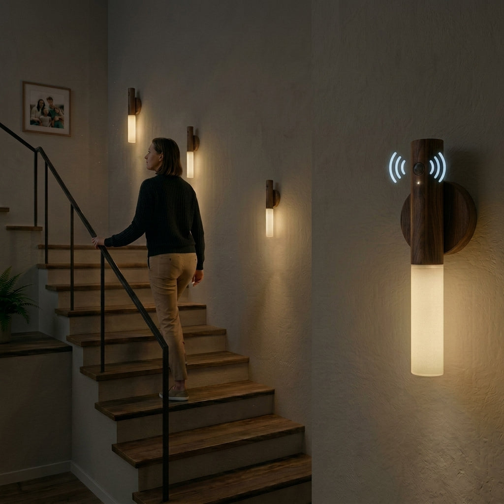 Luminária Led Recarregável com Sensor de Movimento - SmartWood® + Frete Grátis!