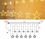 Cascata Estrela LED com 8 Funções