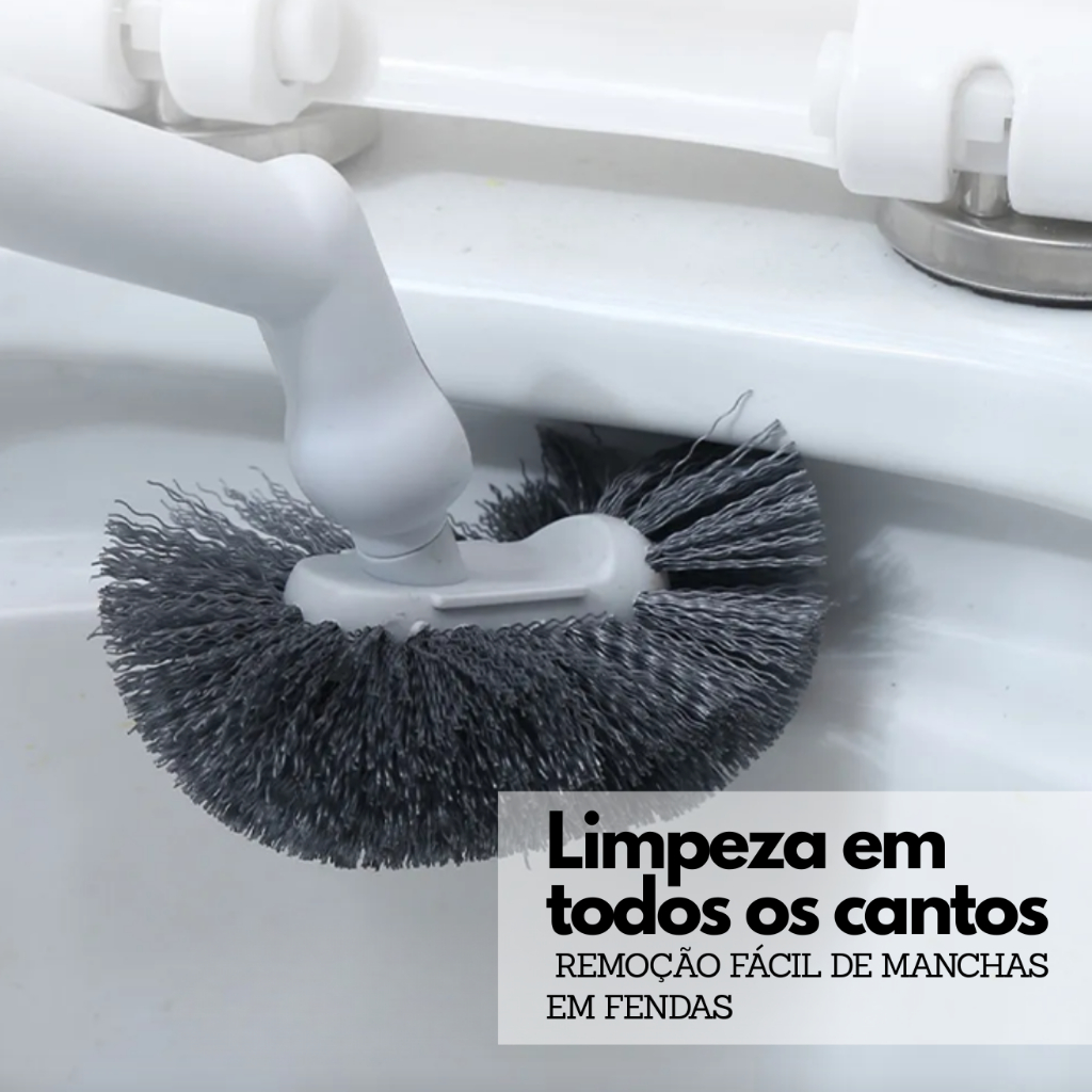 Escova Sanitária com Suporte de Parede e Drenagem
