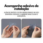 Escova Sanitária com Suporte de Parede e Drenagem