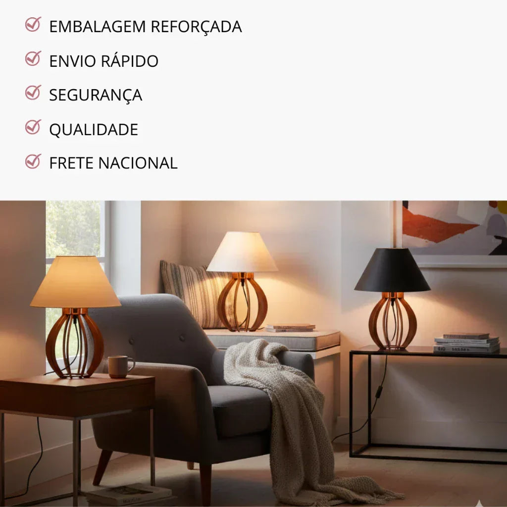 Kit de 2 Unidades Abajur La Finesse