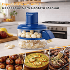 Descascador Elétrico de Alho e Alimentos em Aço Inox
