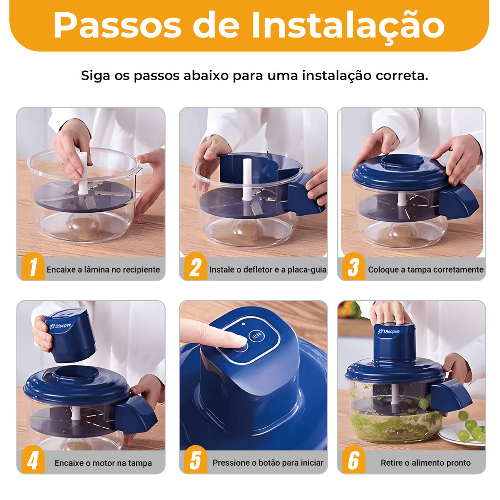 Descascador Elétrico de Alho e Alimentos em Aço Inox