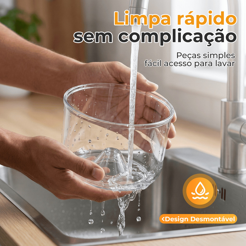 Descascador Elétrico de Alho e Alimentos em Aço Inox